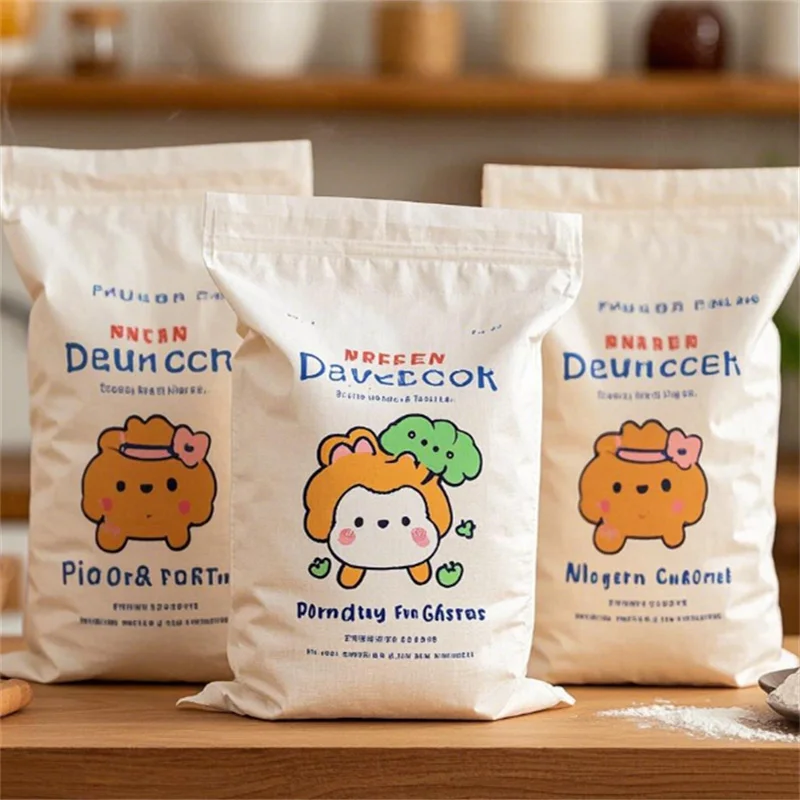 Flour Powder Pouch 2 Child Friendly Printed Pouches for Home Use
