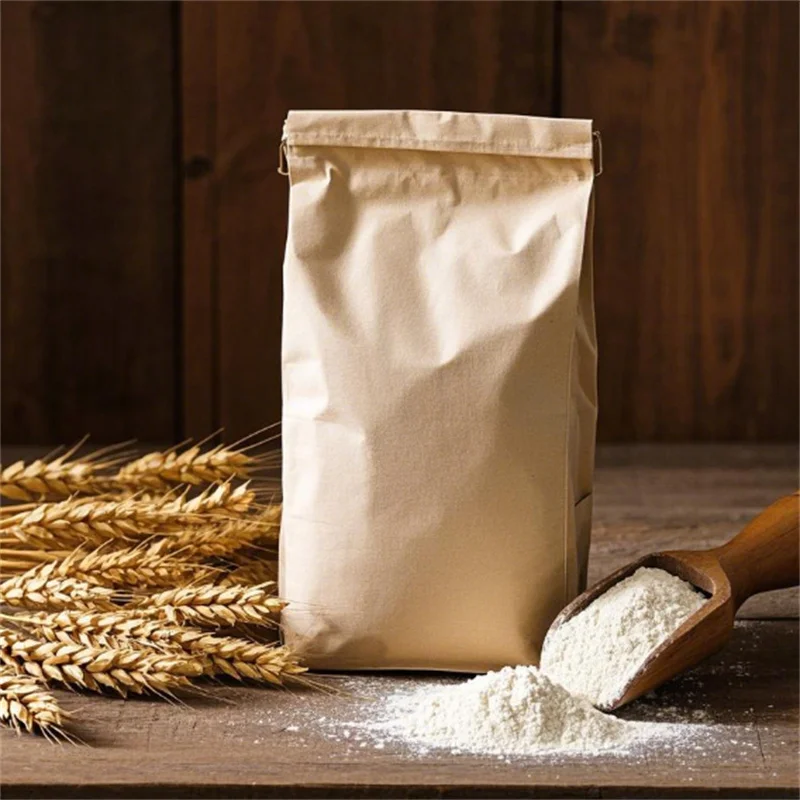 Flour Powder Pouch 5 Stand Up Pouches for Shelf Appeal