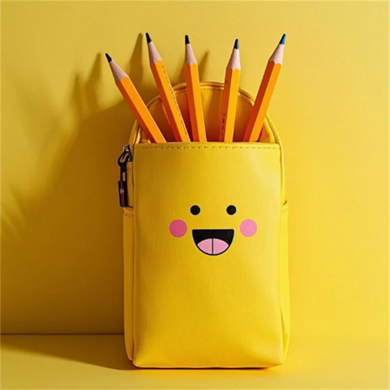 Pencil Pouch That Stands Up 5 Yellow Pencil Pouch That Stands Up