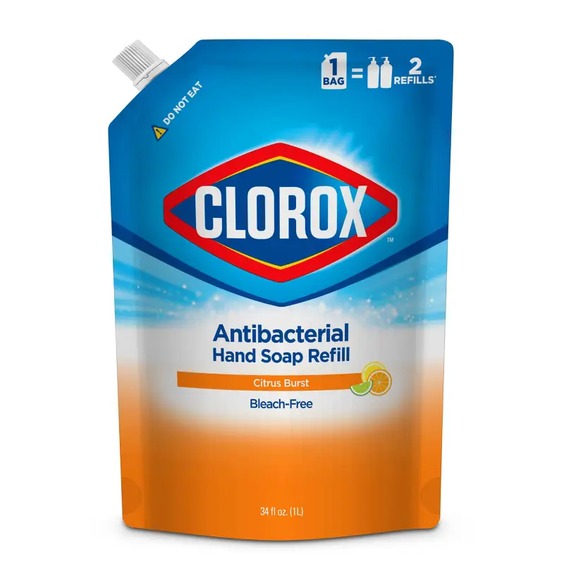 antibacterial liquid hand soap refill pouch