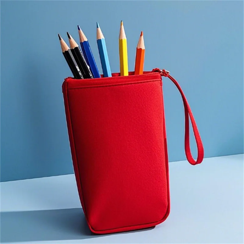 Pencil Pouch That Stands Up 3 custom stand up pouches Red Pencil