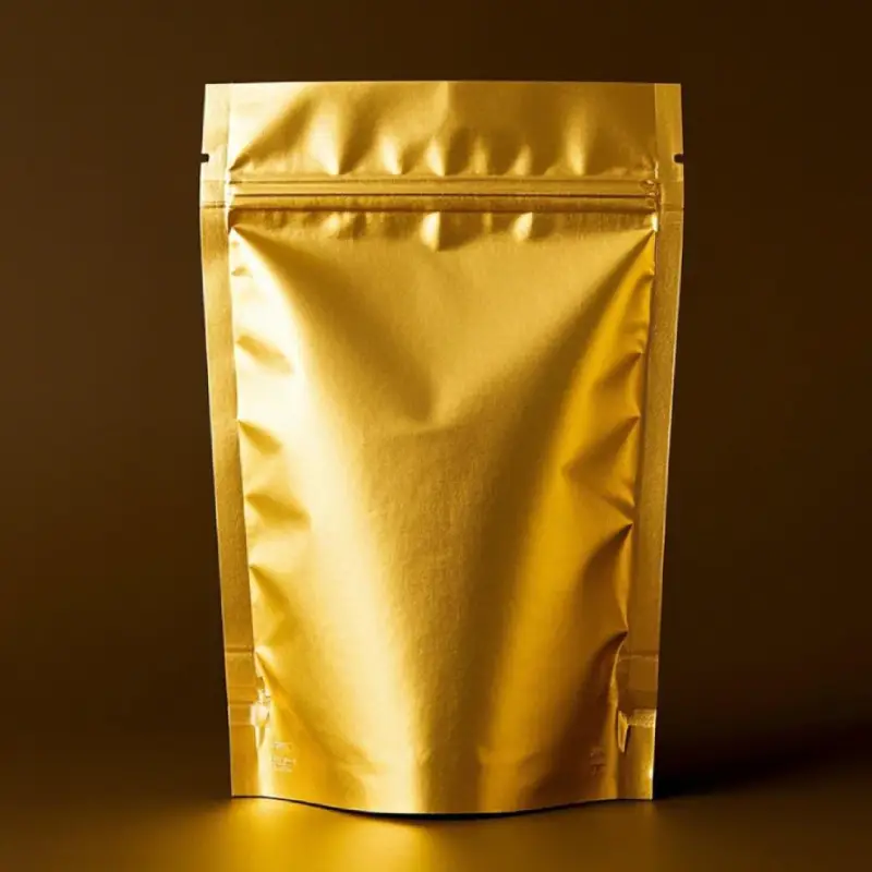 Foil Stand Up Pouches 5 gold foil stand up pouches