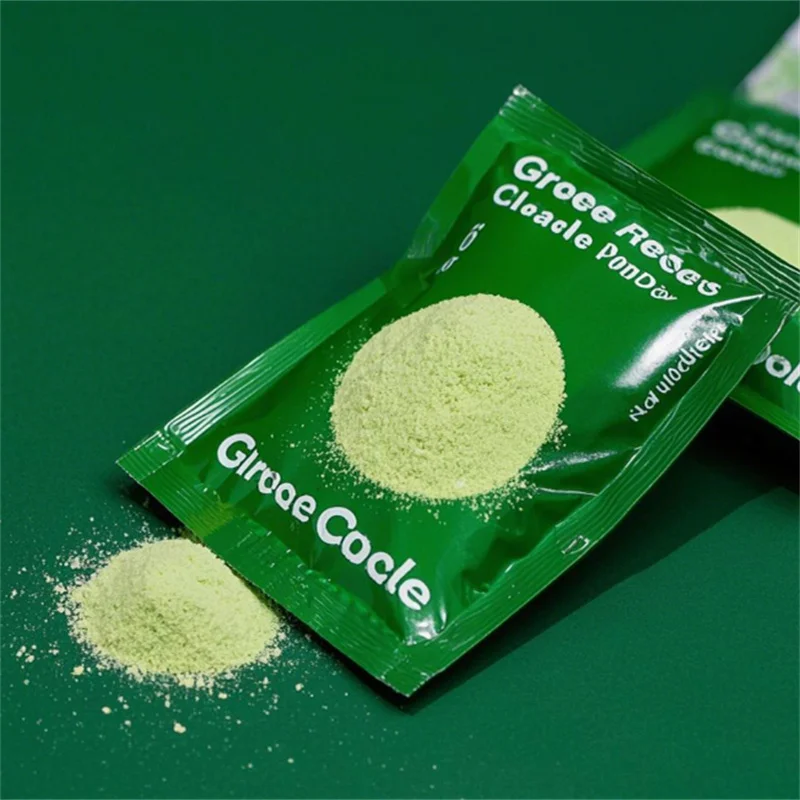 Glucose Powder Pouch 3 green glucose powder pouch