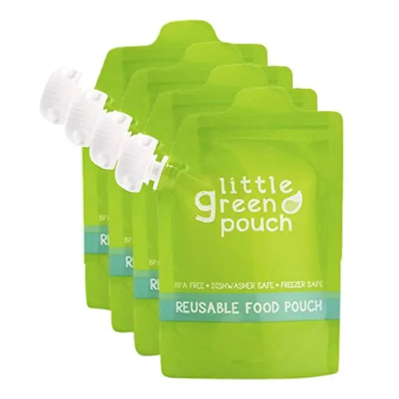 Refillable Liquid Pouches 10 green refillable liquid pouches