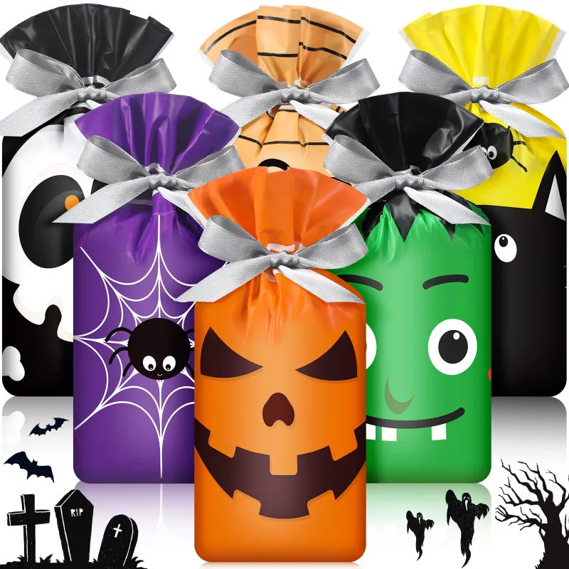 Halloween Plastic Bags 1 halloween plastic treat bags