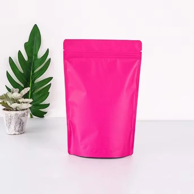 Pink Plastic Bags 5 hot pink plastic bags for food packaging