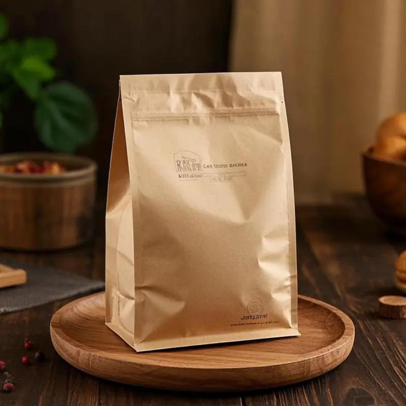 Kraft Paper Stand Up Pouch 5 kraft stand up barrier pouches