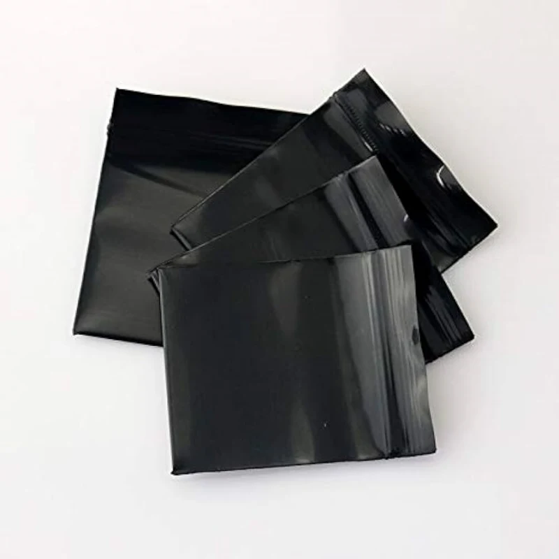 Mini Plastic Bags 5 mini black plastic bags