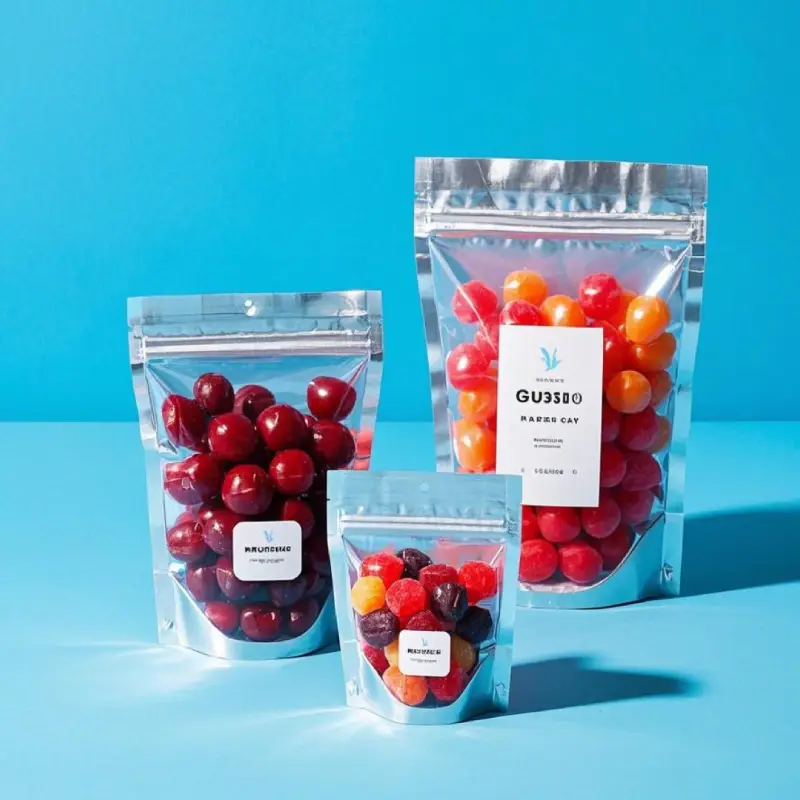 Silver Mylar Freezer Bag 2 mylar bags for freeze dried candy