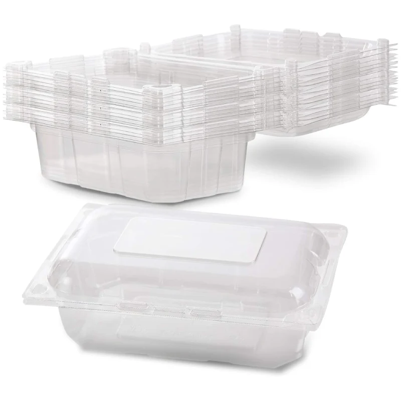 Rectangular Food Containers 7 rectangular disposable plastic food containers