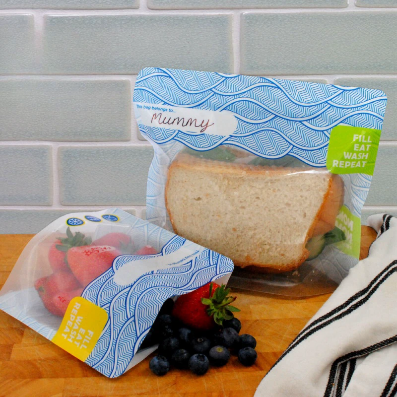 Plastic Sandwich Bags 4 reusable plastic sandwich bags