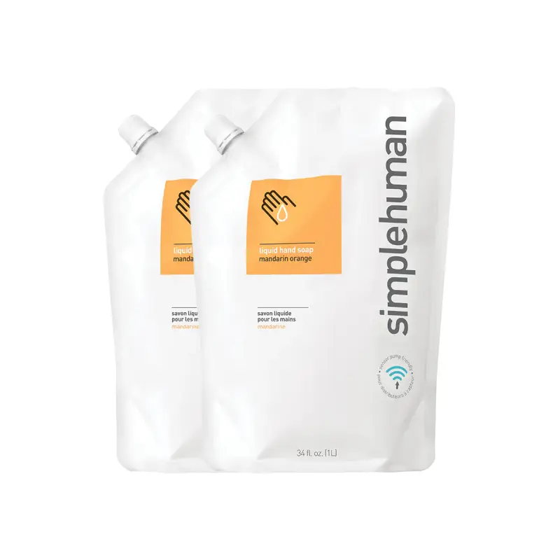simplehuman lavender moisturizing liquid hand soap refill pouch