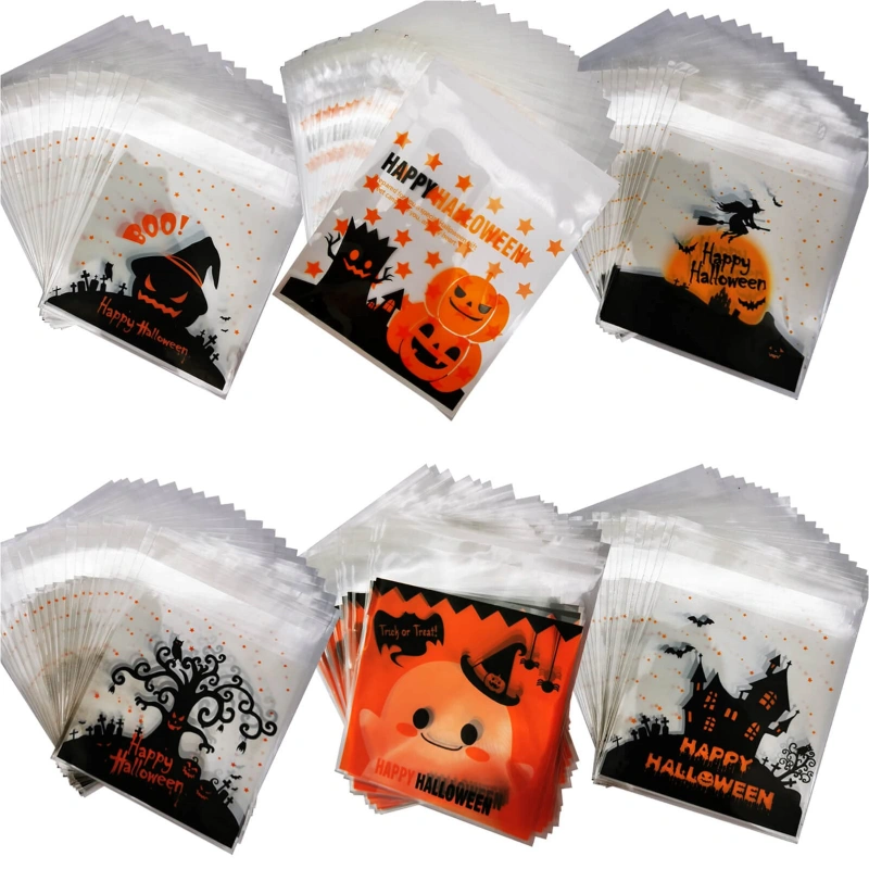 Halloween Plastic Bags 7 small plastic halloween bags