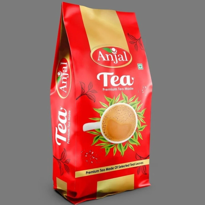 Red Food Packaging 2 tea pouches of red food packaging