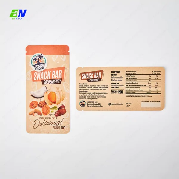 Biodegradable Kraft paper Chocolate Packaging Bags