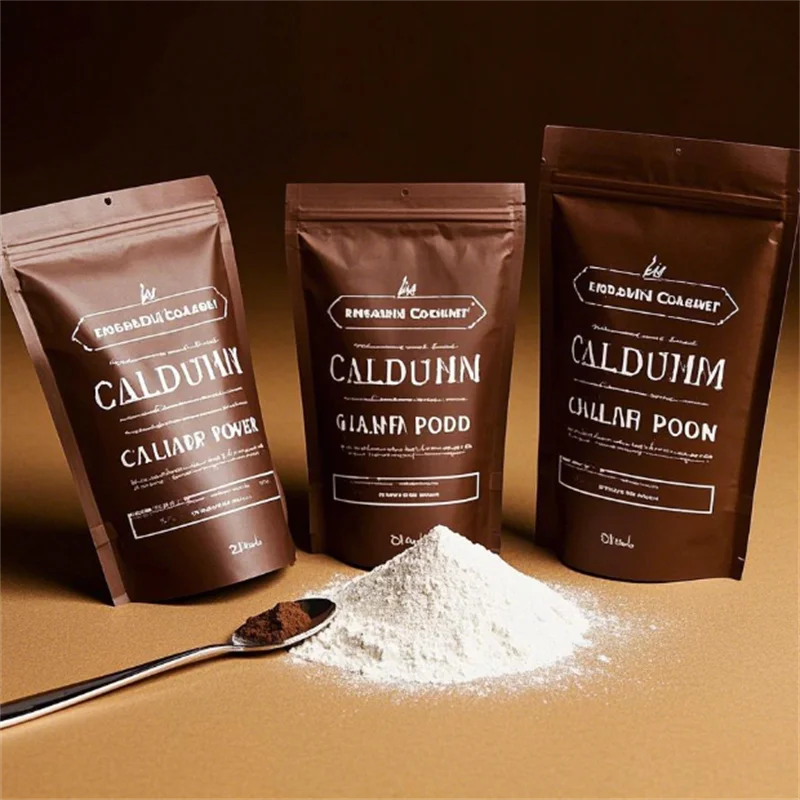 Calcium Powder Pouch 6 Brown Calcium Powder Pouches