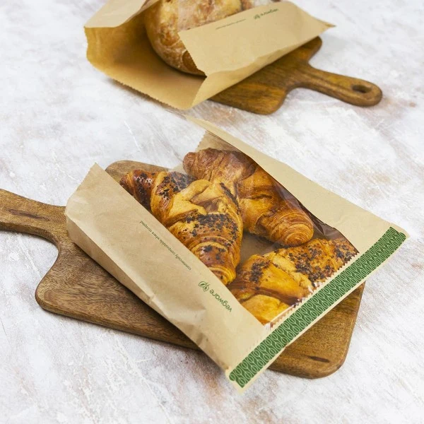 Biodegradable Cookie Bags 7 Bulk Wholesale Custom Kraft Paper Biodegradable Cookie Bags
