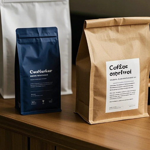 Rice Paper Coffee Bags 3 Deep blue rice paper coffee bags