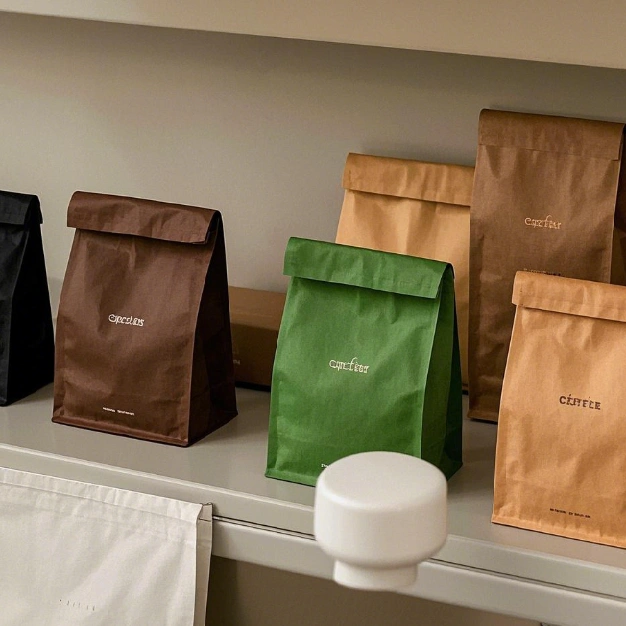Rice Paper Coffee Bags 5 Fresh green rice paper coffee bags 1