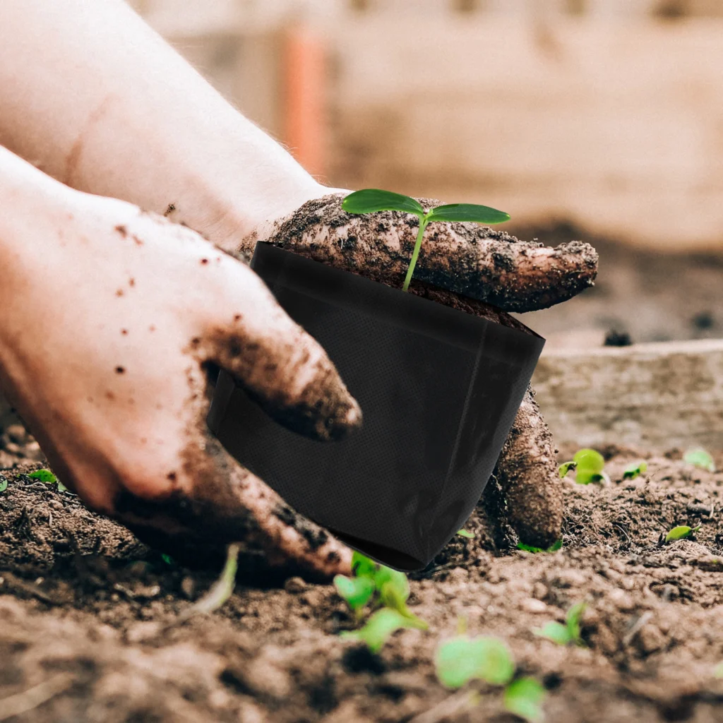 Biodegradable Grow Bags 6 Printing black Biodegradable Grow Bags Reliable Durability