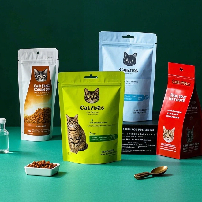 Cat Food Package Pouch 3 Recyclable Cat Food Package Pouches