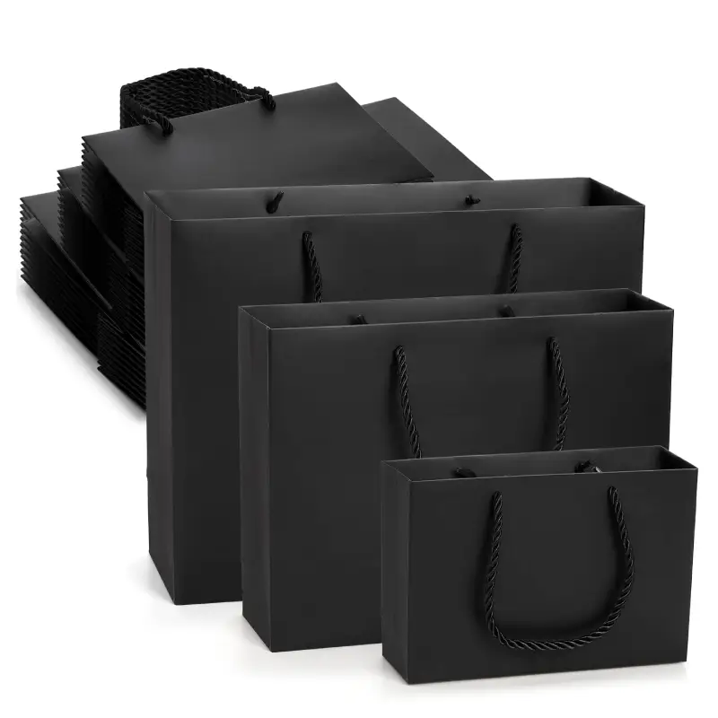 Heavy Duty Kraft Paper Bags 6 black heavy duty kraft paper bags