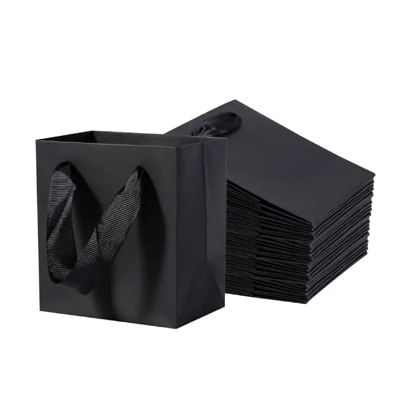 Thick Kraft Paper Bags 7 black thick kraft paper bags