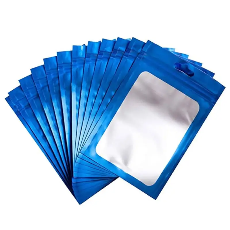 blue aluminum foil packaging bag