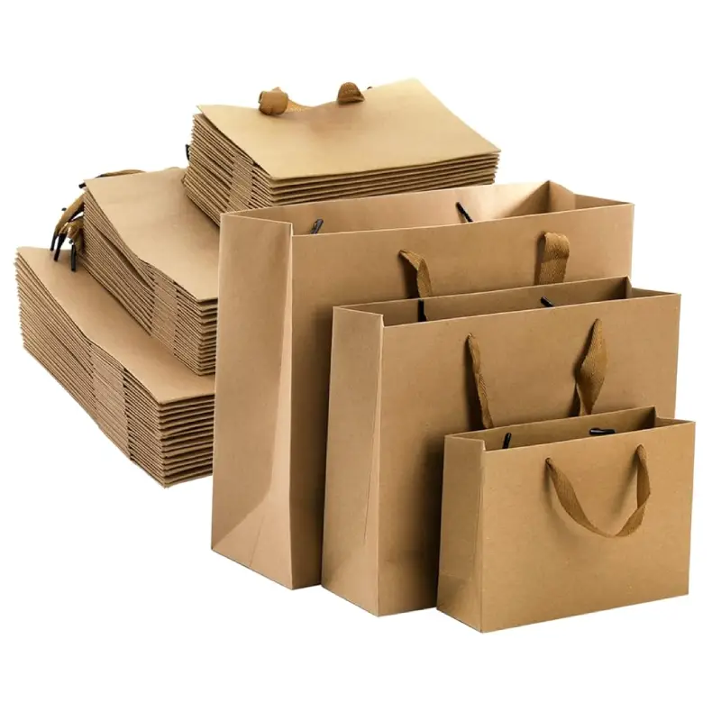 Thick Kraft Paper Bags 4 brown thick kraft paper bags