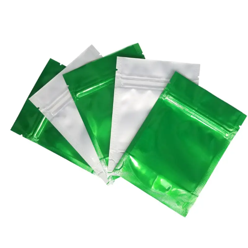 3.5 Mylar Bags 7 clear front colored zip back 3 5 gram mylar bags