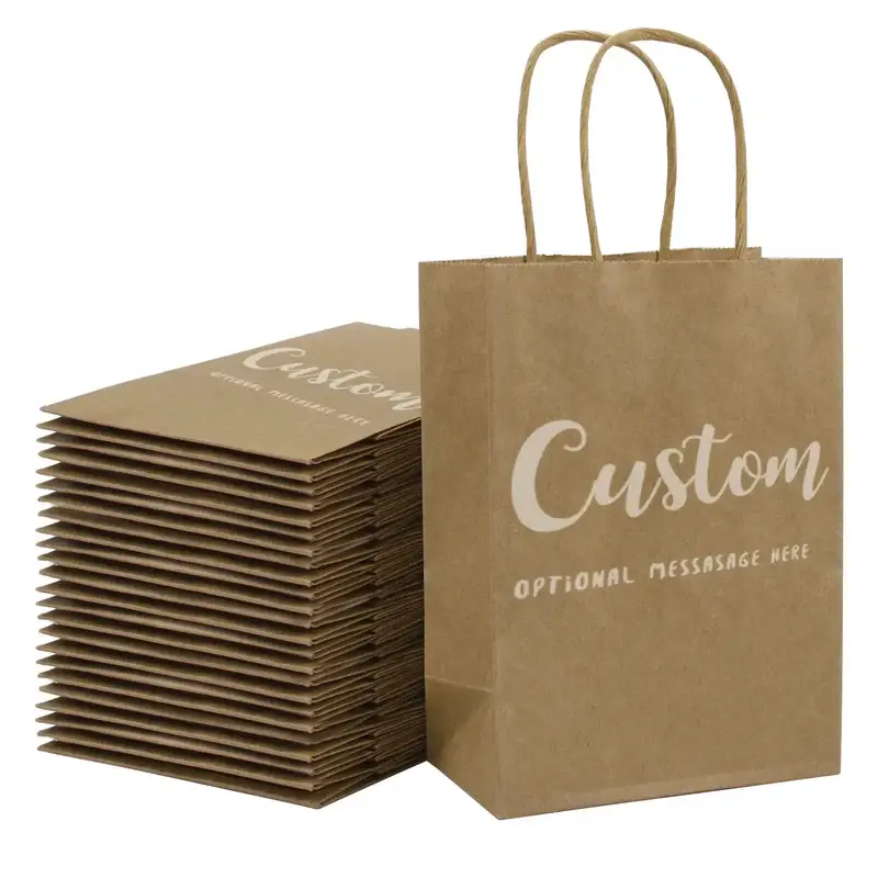 Custom Kraft Paper Bags 10 custom kraft paper bags bulk