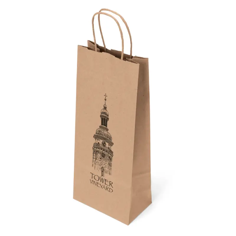Kraft Paper Wine Bags 7 custom kraft paper wine bag
