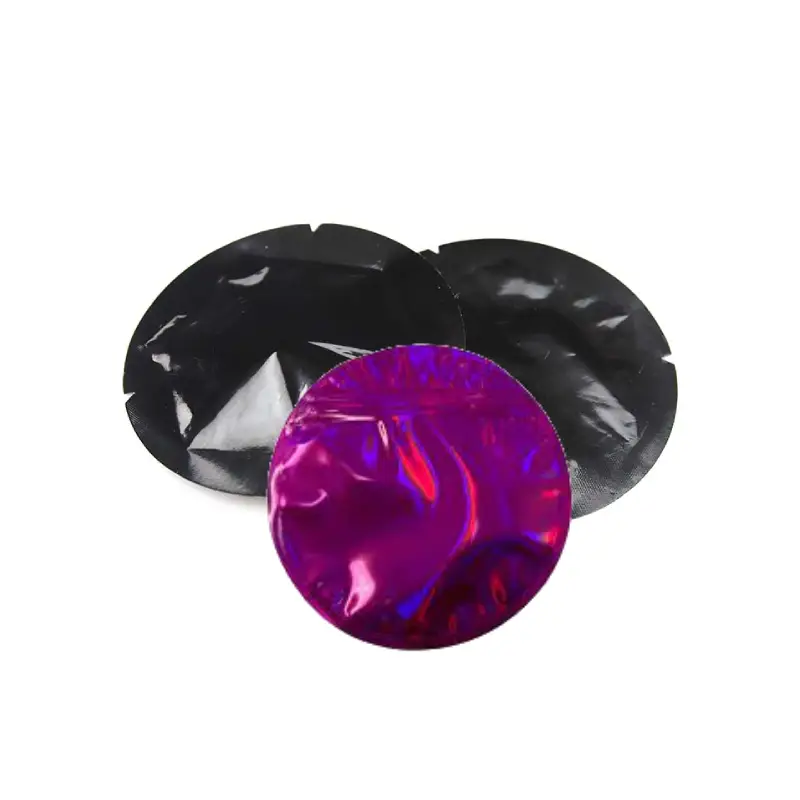 Custom Shaped Mylar Bags 10 custom round shaped myla bags