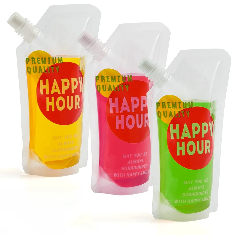 Plastic Drink Bags 3 disposable plastic drink bags