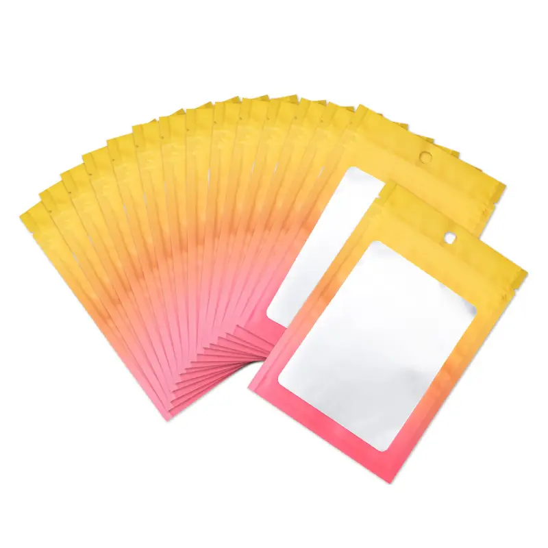 Smell Proof Mylar Bags 8 gradient color printed smell proof mylar bags