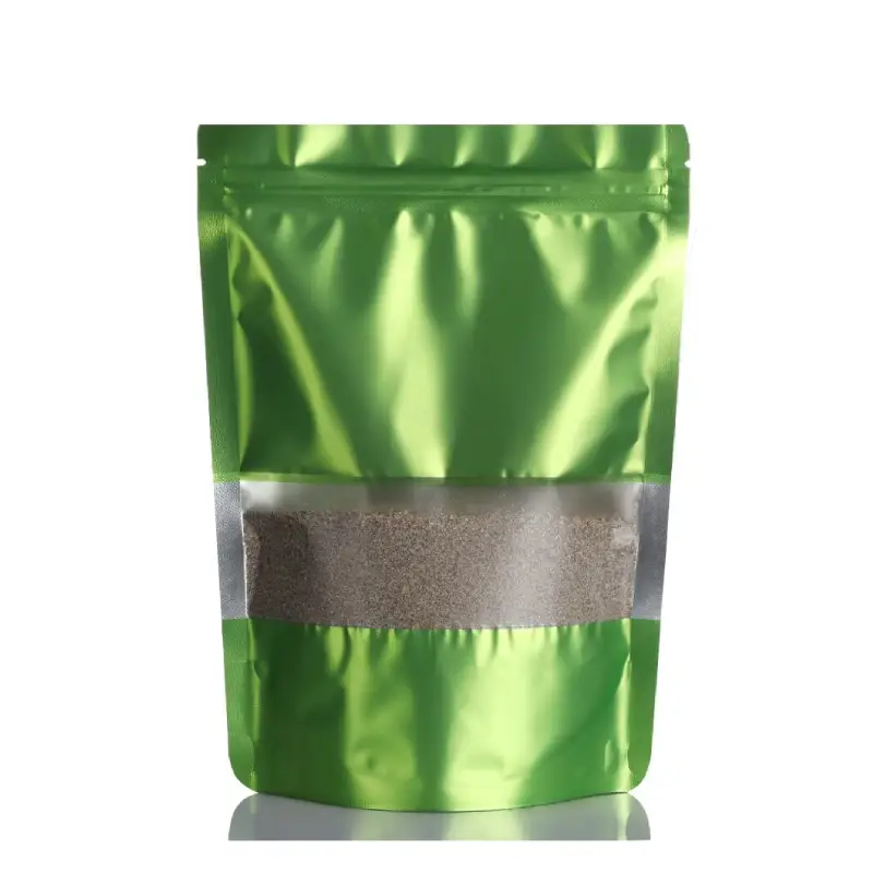 green aluminum foil packaging bag