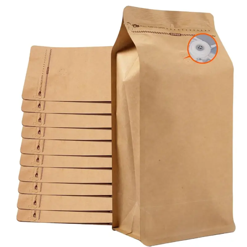 Kraft Coffee Packaging 4 ground kraft coffee packaging