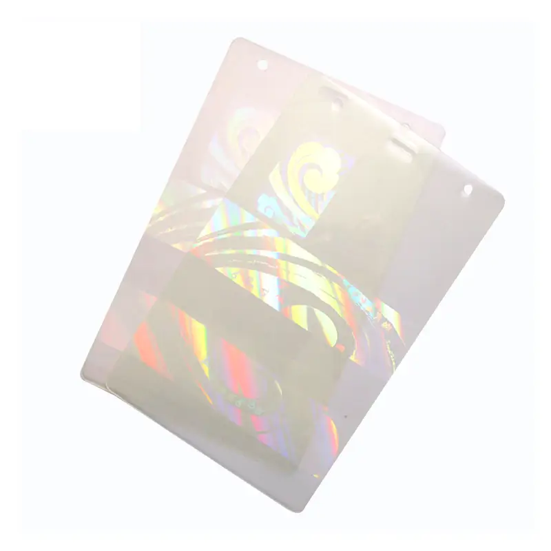 Holographic Pouch 2 holographic laminating pouches