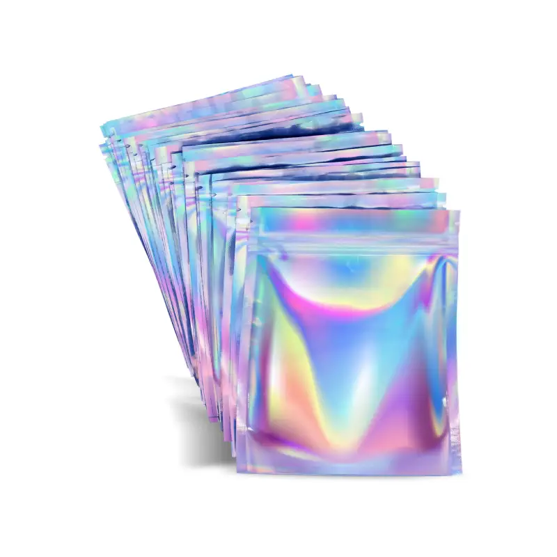 Holographic Pouch 10 holographic mylar pouches