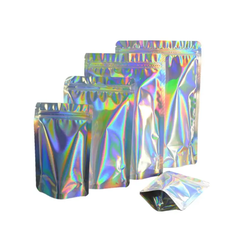 Holographic Pouch 5 holographic stand up pouch