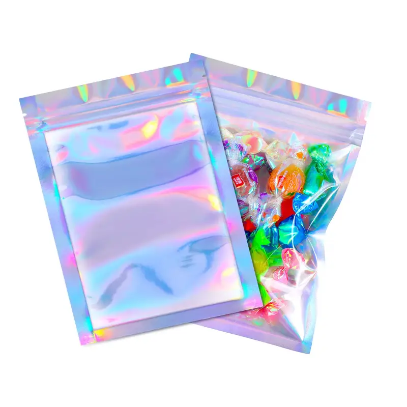 Holographic Pouch 6 holographic zip pouch