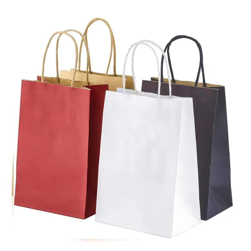 Kraft Paper Carry Bags 9 kraft paper carry bags with handles