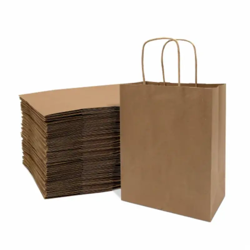 Natural Kraft Paper Bags 5 large natural kraft paper bags