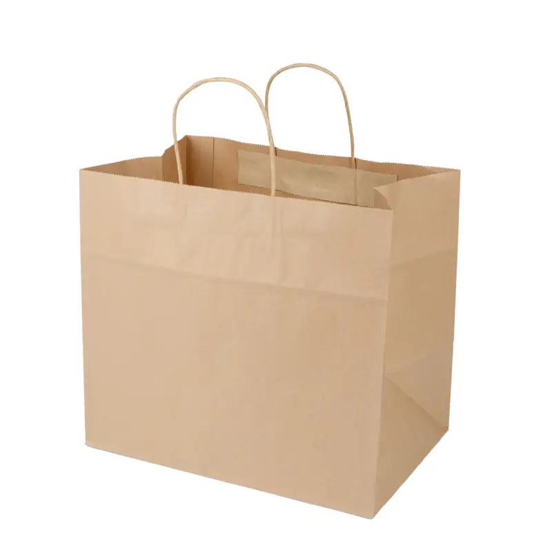 medium natural kraft paper shopping bags