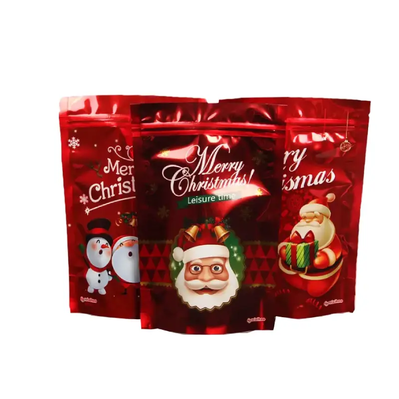 Christmas Mylar Bags 2 mylar christmas gift bags
