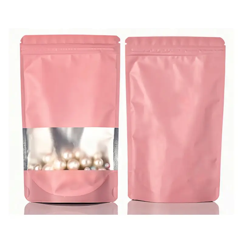 pink aluminum foil packaging bag
