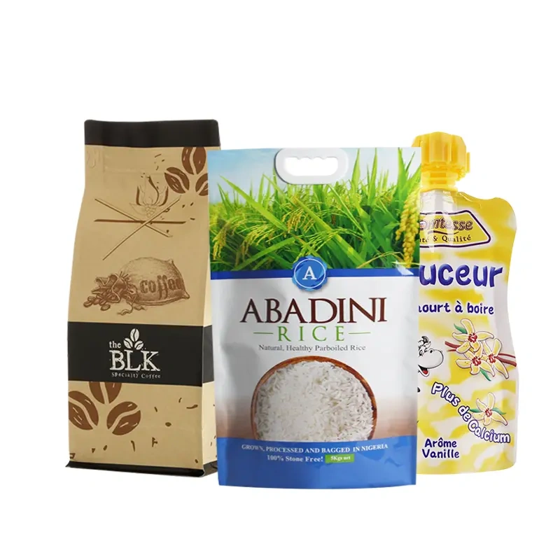 Plastic Bags for Packaging 16 plastic bags for rice packaging