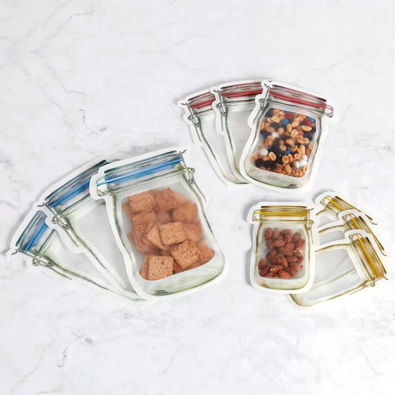 plastic snack bags resealable