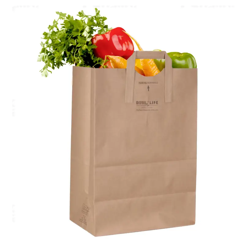 Kraft Paper Grocery Bags 3 reusable shopping bags kraft paper grocery