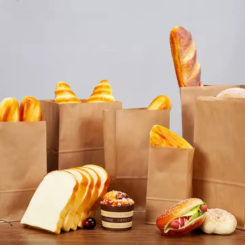Reusable Kraft Paper Bag 11 sandwich reusable kraft paper bag